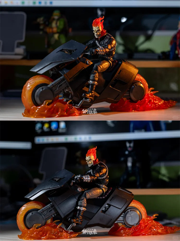 Marvel Ko 85th Anniversary Ghost Rider & Hell Cycle 6'' Articulated Action Figure Set - Marvel Legends Collectors Edition