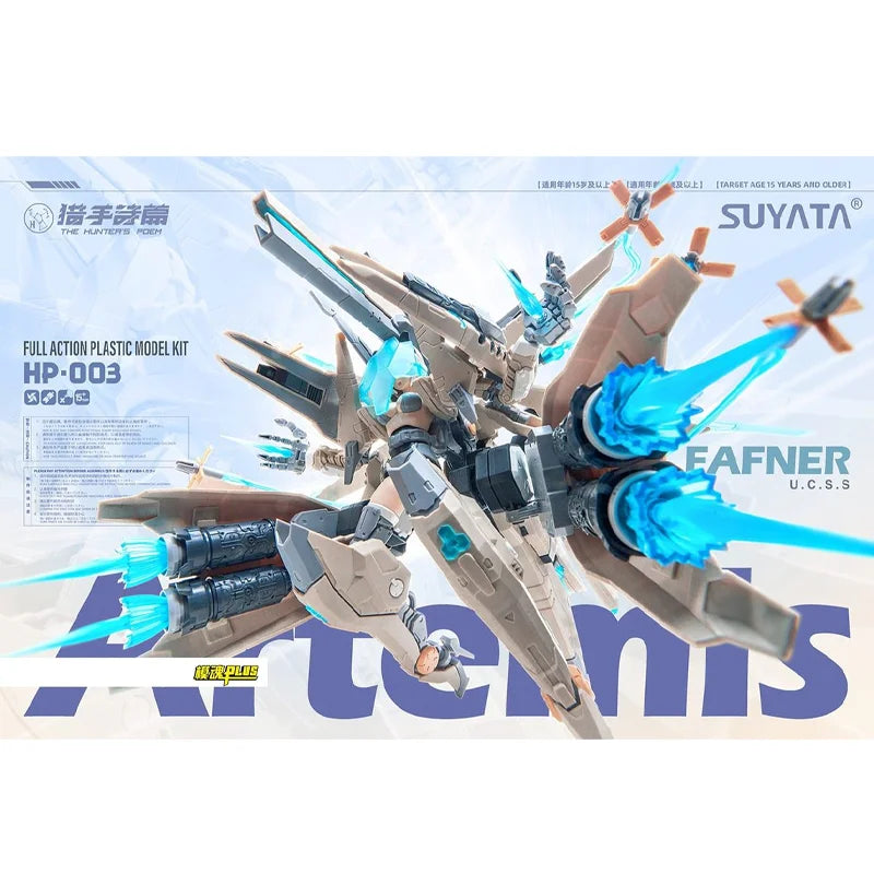 Auf Lager SUYATA Hunters' Ballad Mecha Girl Artemis Fafnir Dormant Pod Plastikmodellbausatz Spielzeug Gelenkige Actionfigur Geschenk