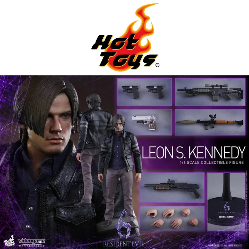 In Stock HOTTOYS HT 1/6Scale VGM22 Game Resintevil6 Leon 2.0 Action Figurine Collectable Leon S. Kennedy Model Surprise Toy Gift