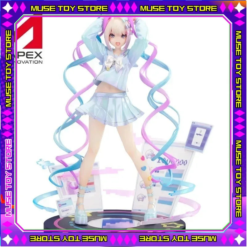 Original APEX Toys NEEDY GIRL OVERDOSE Ame-Chan Chouzetsu Saikawa Tenshi-Chan Anime Figure PVC 23.7CM Collectible Doll Toy Gifts