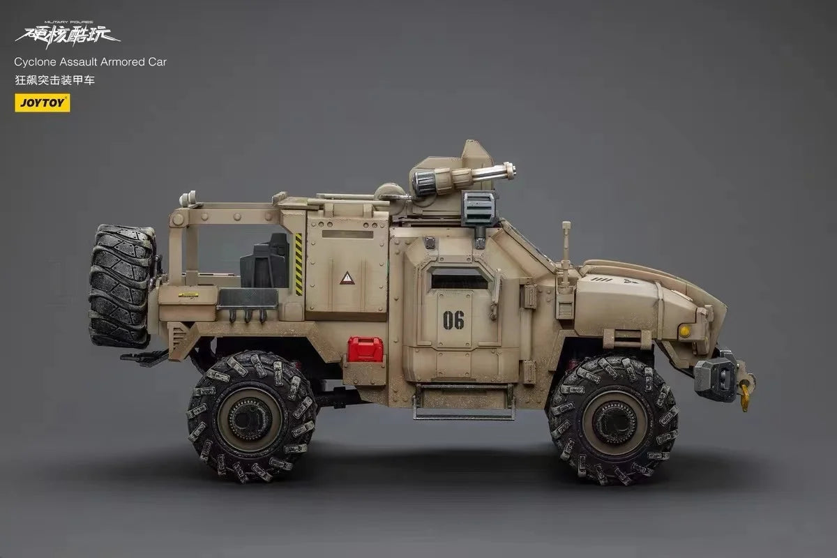 【In Stock】 JOYTOY 1/18 Action Figure Cyclone Assault Armored Car Military Model Toys