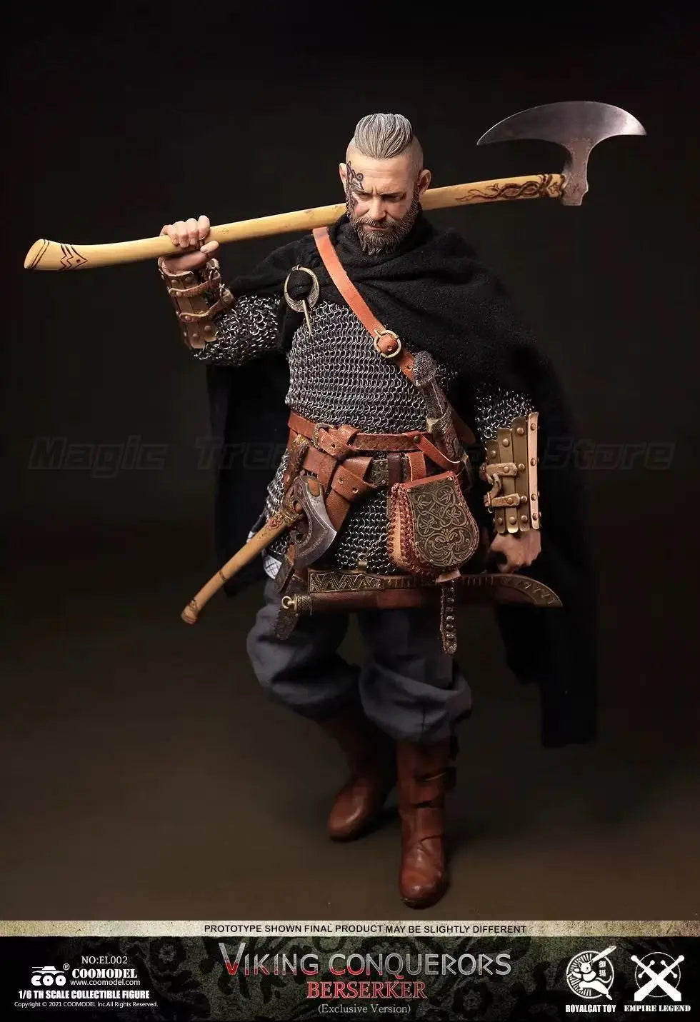 【In Stock】Original COOMODEL SERIES OF EMPIRES NO EL002 VIKING CONQUERORS BERSERKER 1/6 Action Figure Ornament Gift