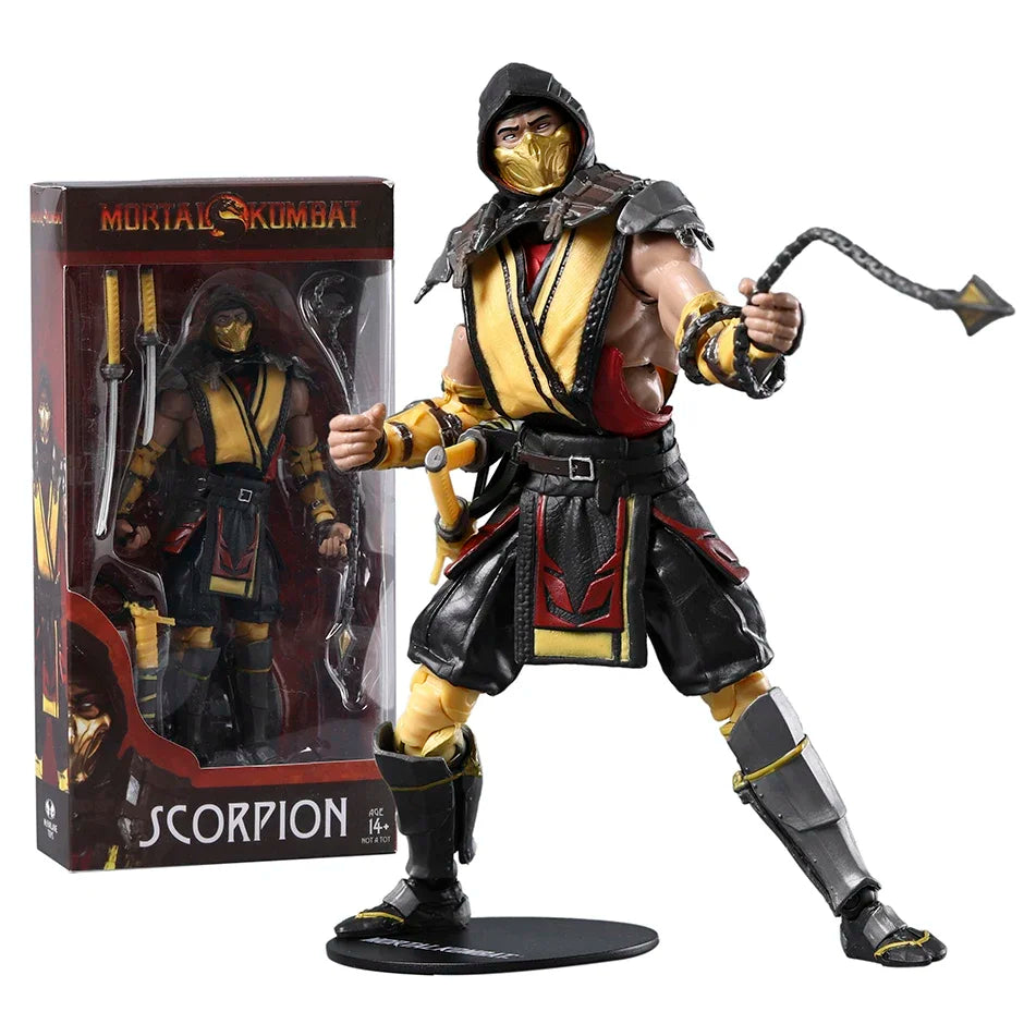 Sub-Zero Scorpion Mortal Kombat Decorations Action Figure Collection Toy Gift