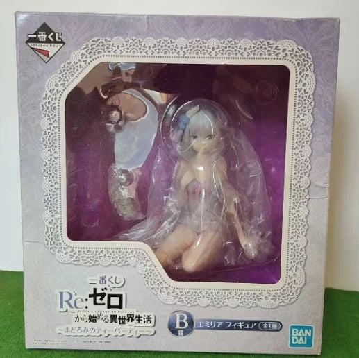 BANDAI Original Ichiban Kuji Re:Life in A Different World From Zero Emilia Siesta Figure Prize B Action Figures Model Decoration