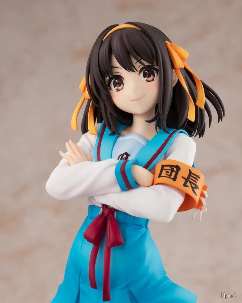 In Stock Original KADOKAWA The Melancholy of Haruhi Suzumiya 1/7 23cm Figure Toys Ornaments Cute