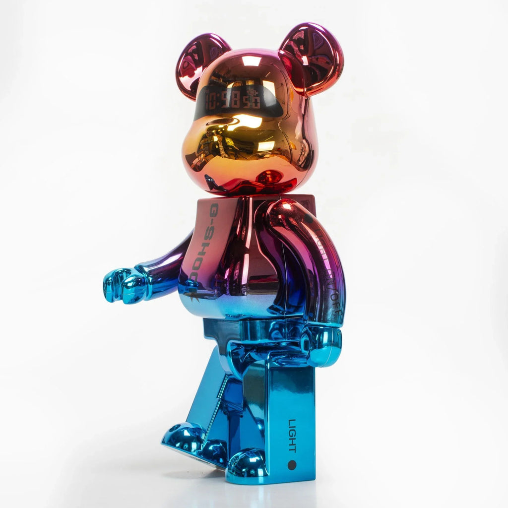 Bearbrick 400% Shanghai Night Electroplating Edition 28cm Height 11 inches Collection Gift Figure Home Decor Decoration Ornament