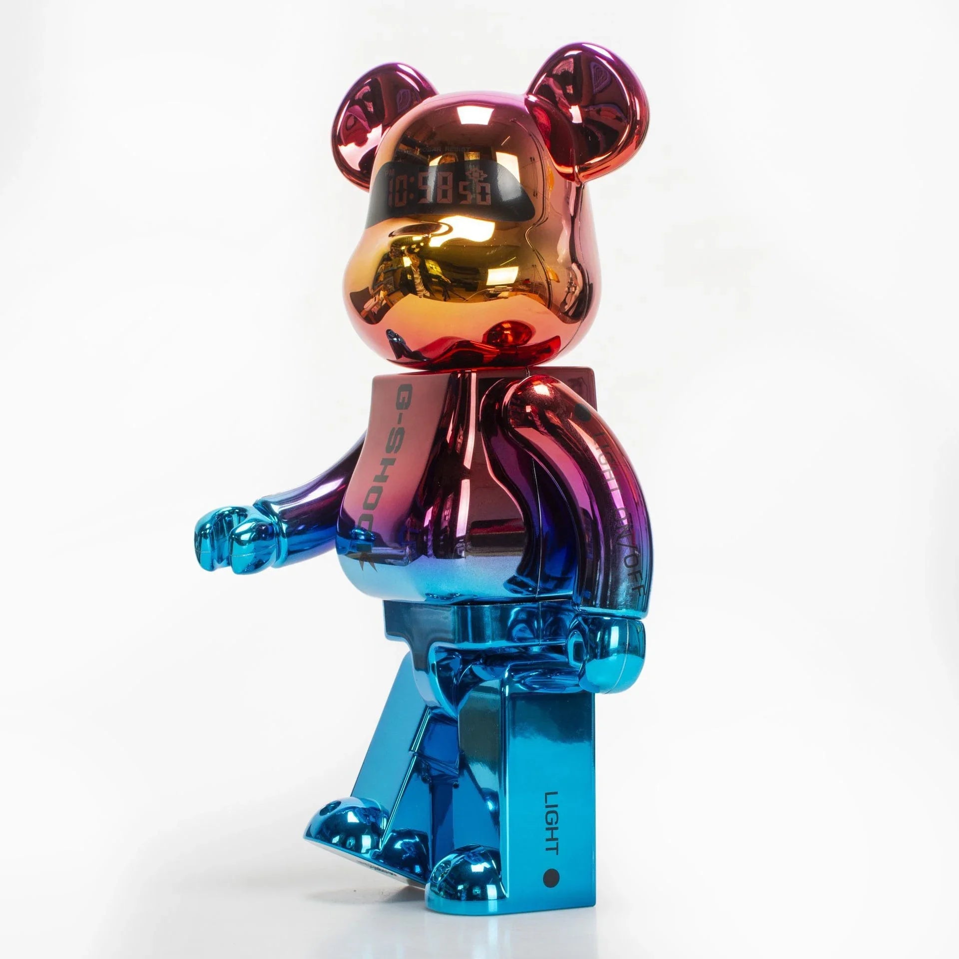 Bearbrick 400% Shanghai Night Electroplating Edition 28cm Height 11 inches Collection Gift Figure Home Decor Decoration Ornament