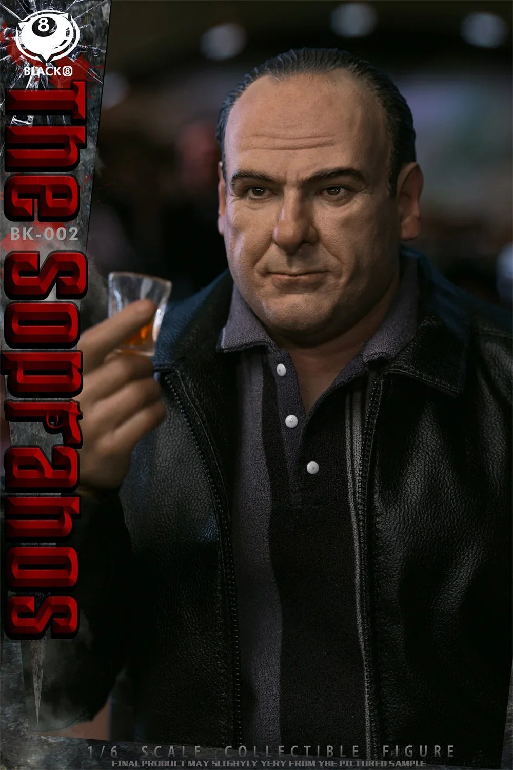 BLACK 8 STUDIO BK-002 1/6 Scale The Sopranos Black Leather Jacket Male Soldier Full Set for 12" Action Figure Model Toys