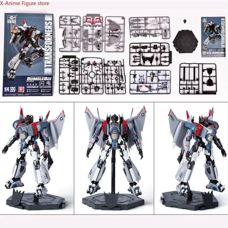 Spot Smart Kit SK02 Blitzwing SK08 Starscream TF6 Glue-free Transformation Toys Assembly Robot Anime Action Figures Movable Doll