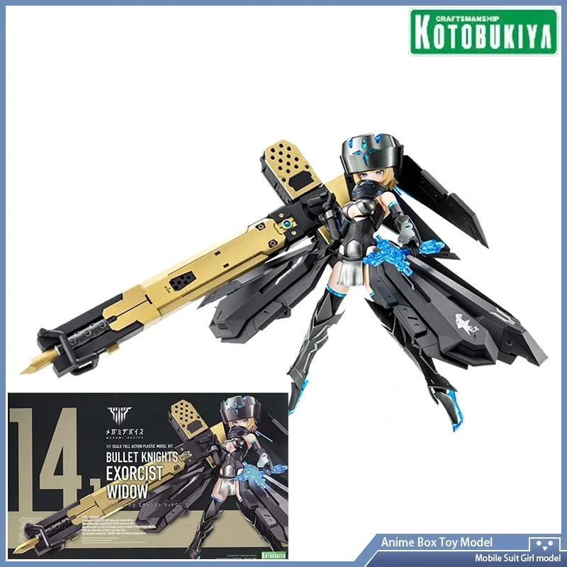 Kotobukiya Megami Device 14.1 KP633 Bullet Knights Exorcist Widow Anime Figure Original Genuine Mobile Suit Girl