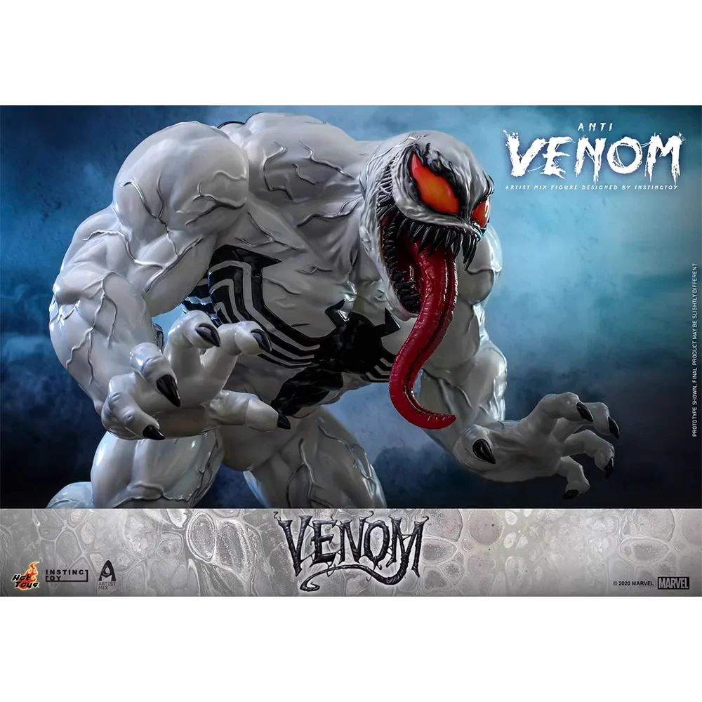 HotToys 1/6 Anti-Venom Luminous Anniversary Limited White Venom Anti-venom AMC033 Action Figure Model Collection Ornament Gift
