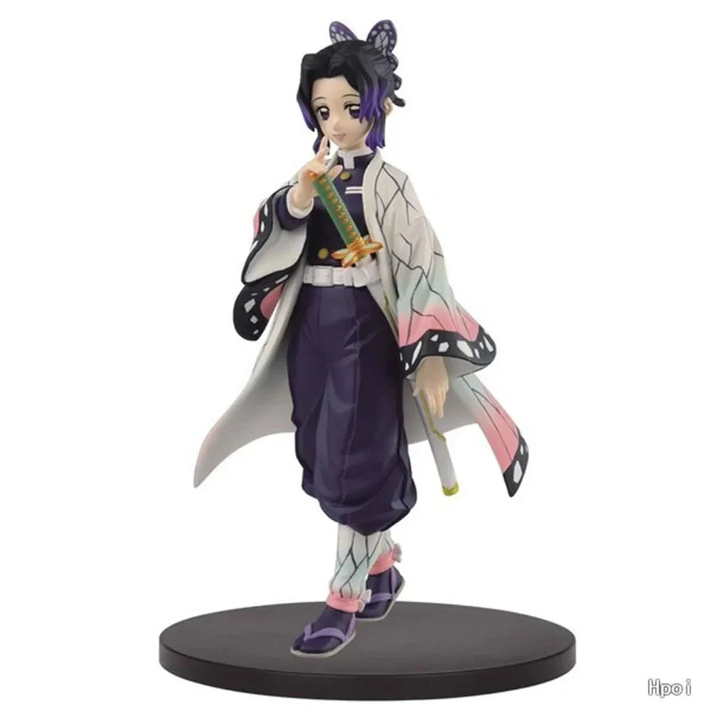 14CM Shinobu Kocho Figure Demon Slayer: Kimetsu No Yaiba Anime Cute Tabletop Decoration Model Toy Gift Collection Ornaments PVC
