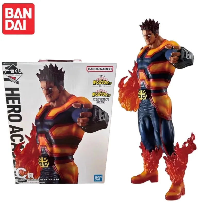 Auf Lager Original Bandai My Hero Academia Ichiban Kuji Endeavor Anime Actionfiguren Modell Spielzeug Schreibtischverzierung Sammlergeschenke