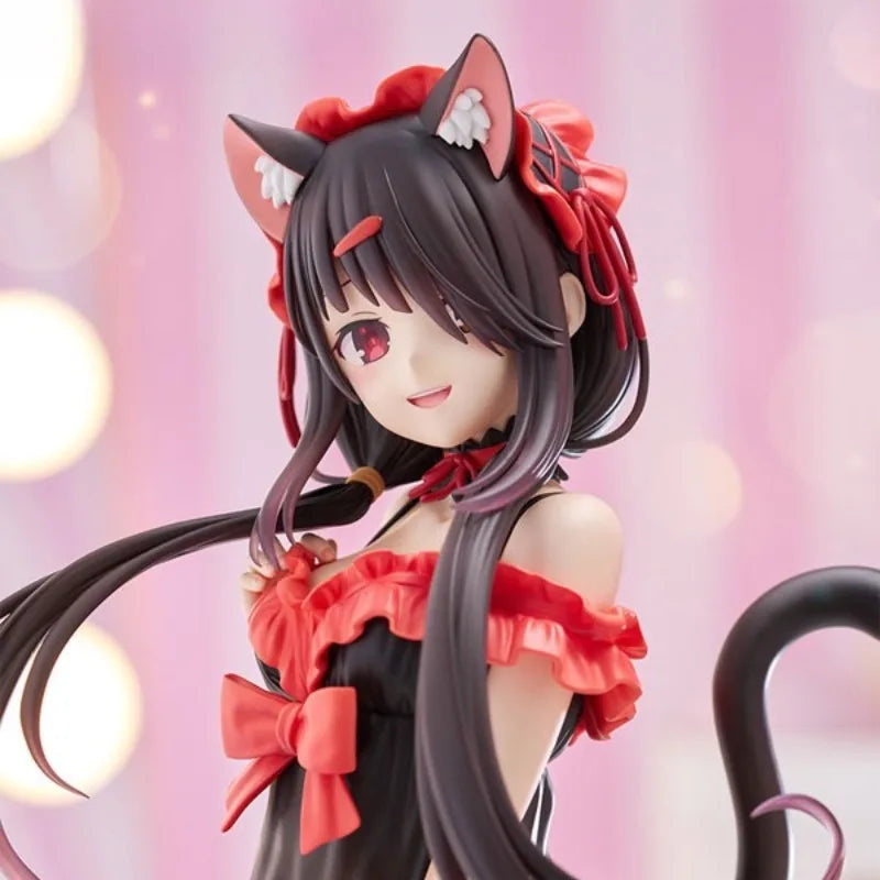TENITOL TALL Date A Live V Kurumi Tokisaki Original genuine PVC Action Anime Figure Model Toys Figure Collection Doll Gift