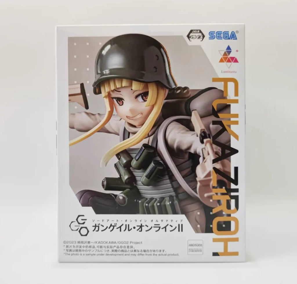 Sega Luminasta Sword Art Online Alternative Gun Gale Online Action Figure Official Fukaziroh Prize Collectible Japanese Version