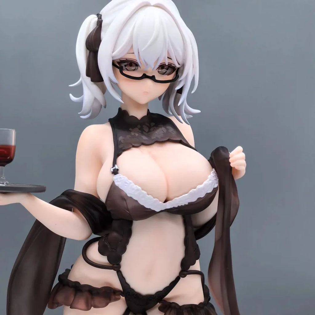 270mm NSFW AniMester Shiny Series Wine Waiter Girl Cynthia 1/6 PVC Action Figure Toy Adults Collection Model Doll Gifts