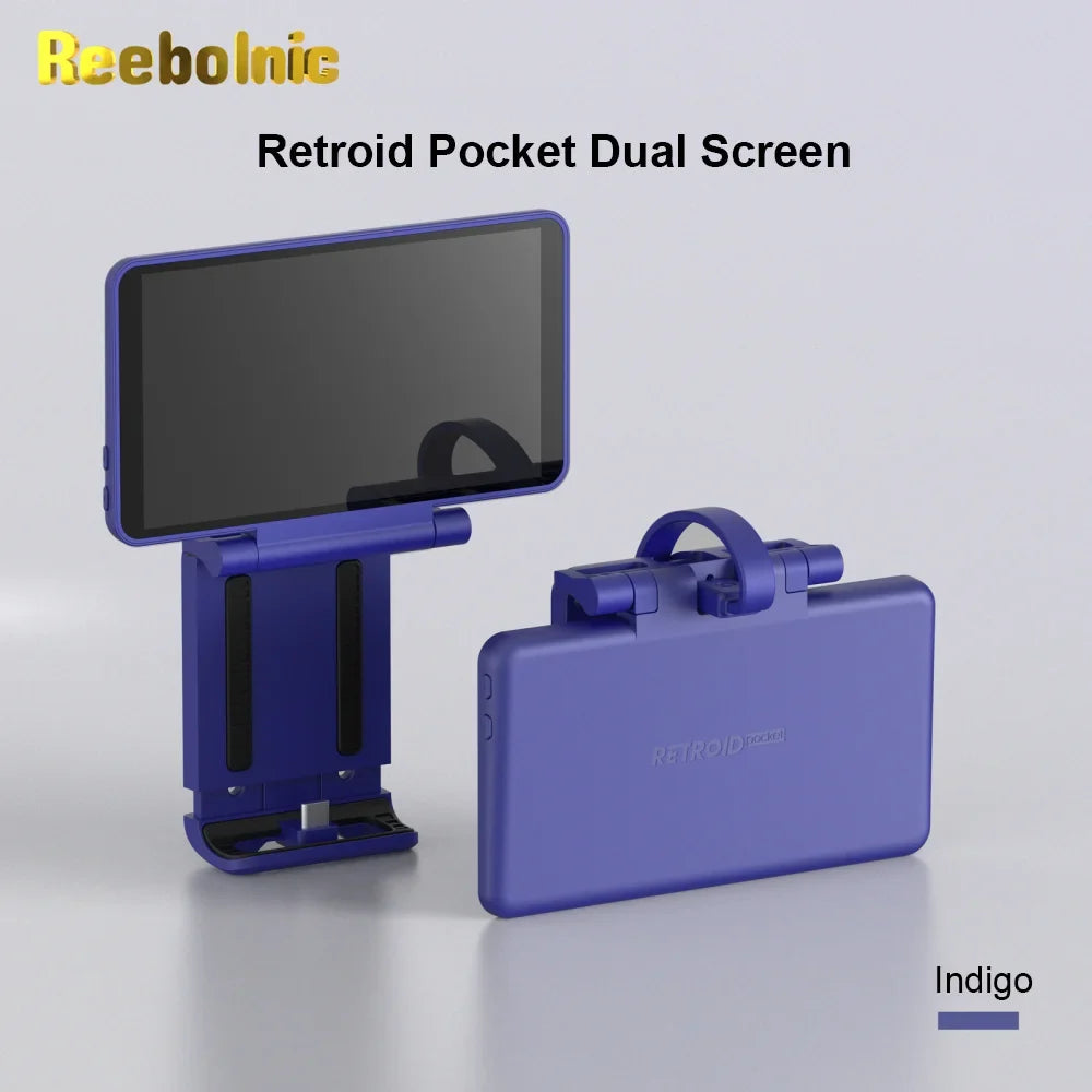 Reebolnic Retroid Pocket Dual Screen for RP4 Pro RP5 Handheld Game Console 5.5Inch Touch Screen TypeC Game Console Double Screen
