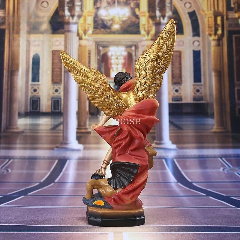 Resin High 21.5CM Classical St. Milega Statue Decoration Home Living Crafts