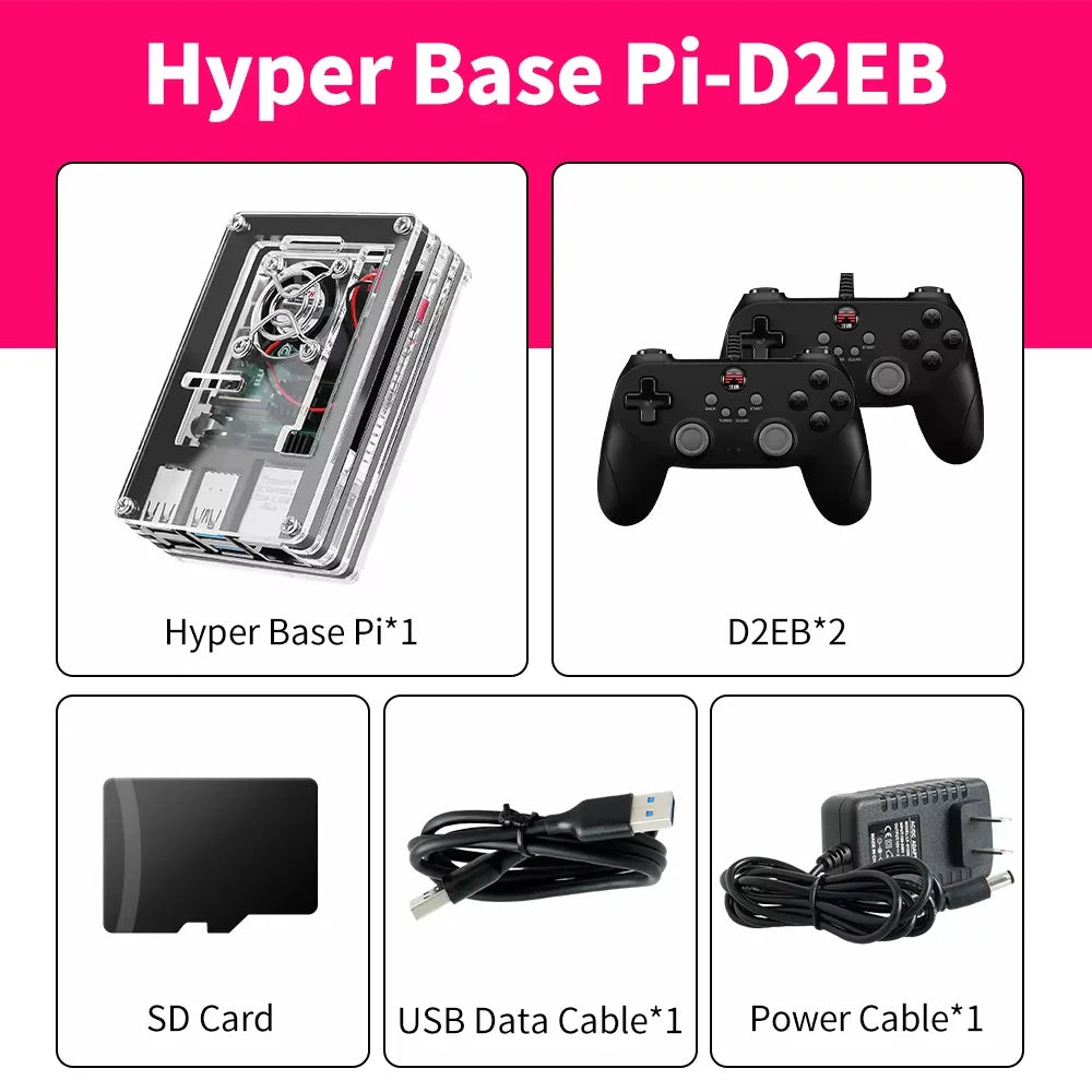 CM4 Raspberry Pi 4 Model B video Game Console Retro Game Box MINI PC With 90000+Games Batocera OS wired&wireless network