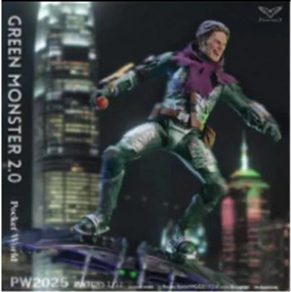 PWTOYS Original 1/12 Mobile Doll Soldier Handheld Model Series Green Goblin Anime Action Figure Model Toys Model Gifts for Boys