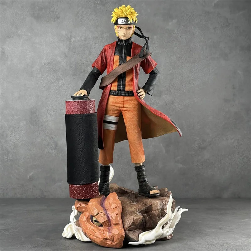 Anime Figure Reel Uzumaki Sasuke Uchiha Figurine Standing Pvc Statue Desktop Ornament Collection Toy Christmas Birthday Gift