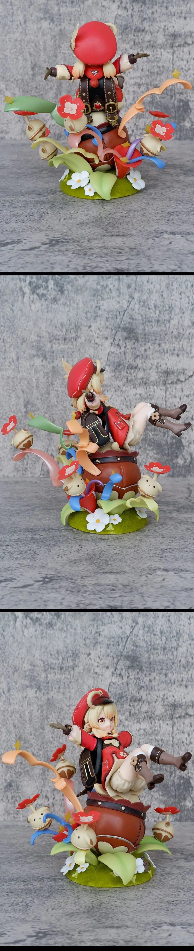 Genshin Impact Klee Hibana Knight Anime Figure 1/7 Scale Paimon Action Figure Klee Figurine Collection Model Doll Toys