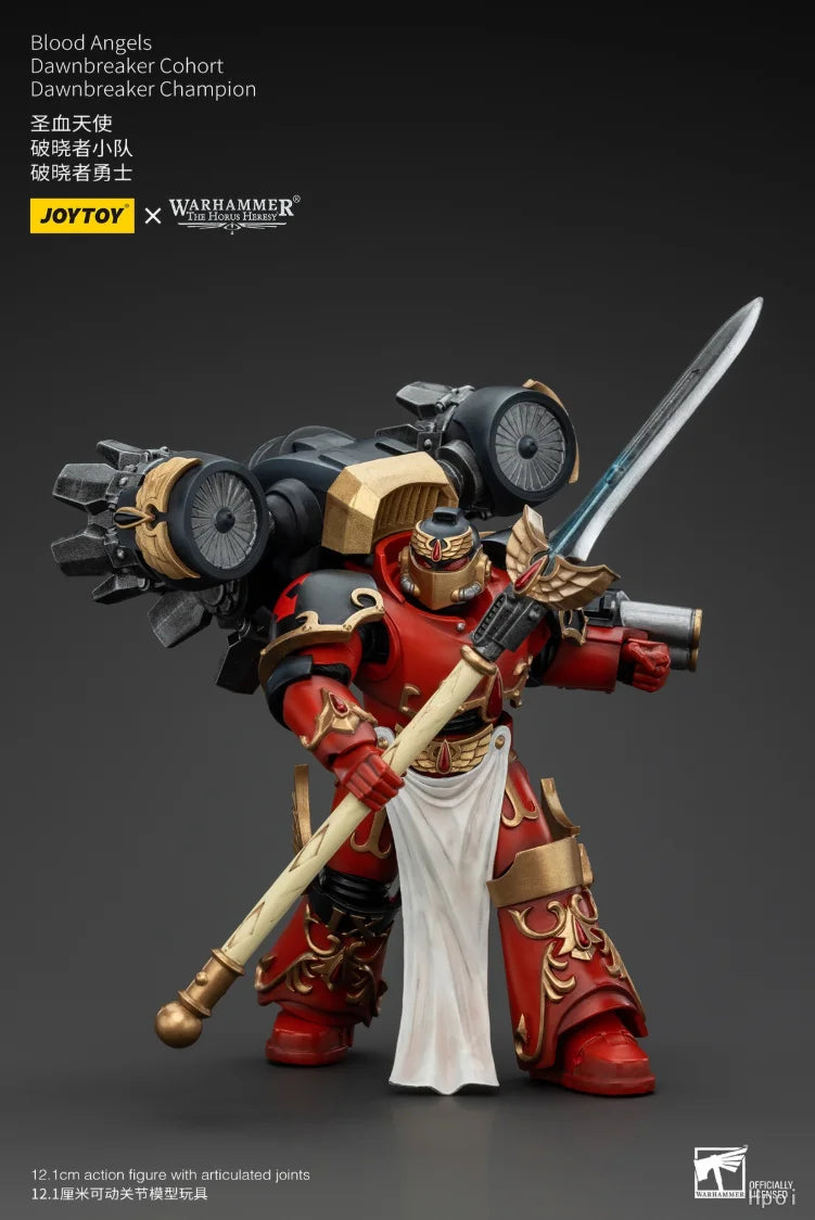 [SF] JOYTOY 1/18 Action Figure Warhammer 40K  Blood Angels Dawnbreaker Cohort Dawnbreaker Champion  Prime Model Toy Gift