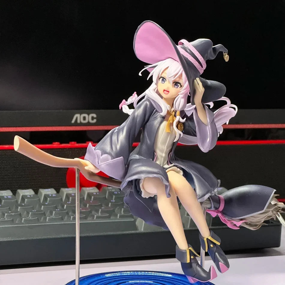 Anime Wandering Witch: The Journey Of Elaina 20cm Elaina PVC Action Figure Model Toys For Kids Birthday Gift