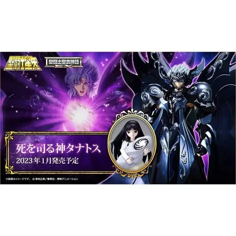 100% original In Stock Original Bandai Saint Seiya EX Saint Cloth Myth Death Ghost Thanatos Action Figure Toy Gift
