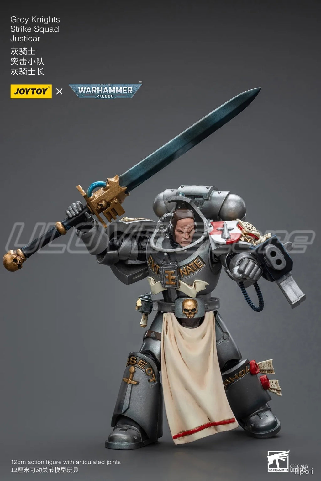 In Stock Original JOYTOY Warhammer 40K Grey KnightsStrike SquadJusticar 1/18 Action Figure Model Toys Gift
