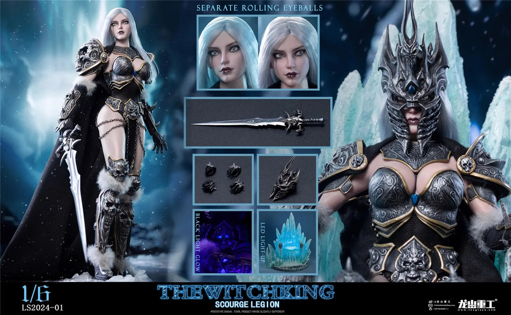 2025 New Stock Longshan Heavy Industry dustry 1/6 Witch King LS2024-01Movable Eyes Action Figure 12'' Soldier Figurine Model Toy