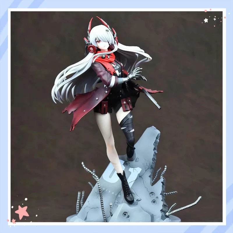 Punishing Gray Raven Lucia Crimson Abyss White Hair Anime Figure Collectible Statue Desktop Ornament Display For Anime Game Fans