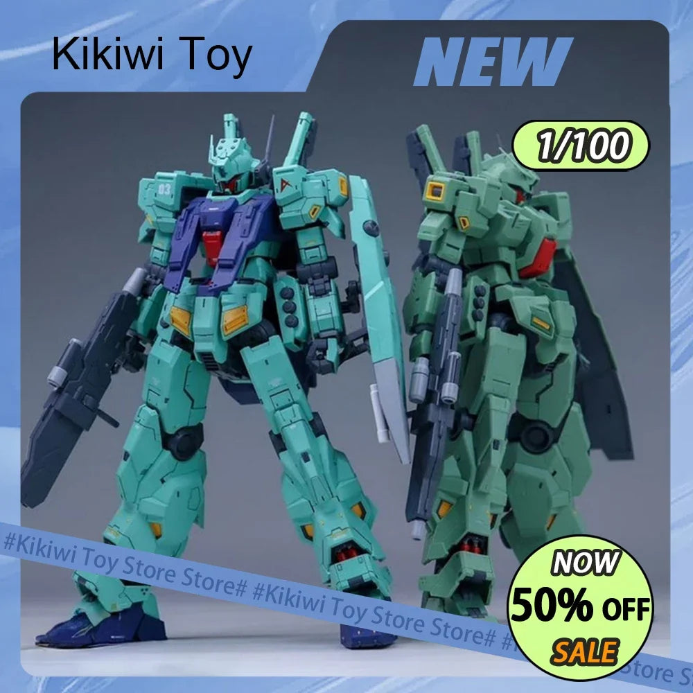 New 1/100 MG Plamo Loving Alien Jeda Jeddah Amuro Ray Action Figure Assembly Model Kits  Plastic Skeleton Robot Collection Toys
