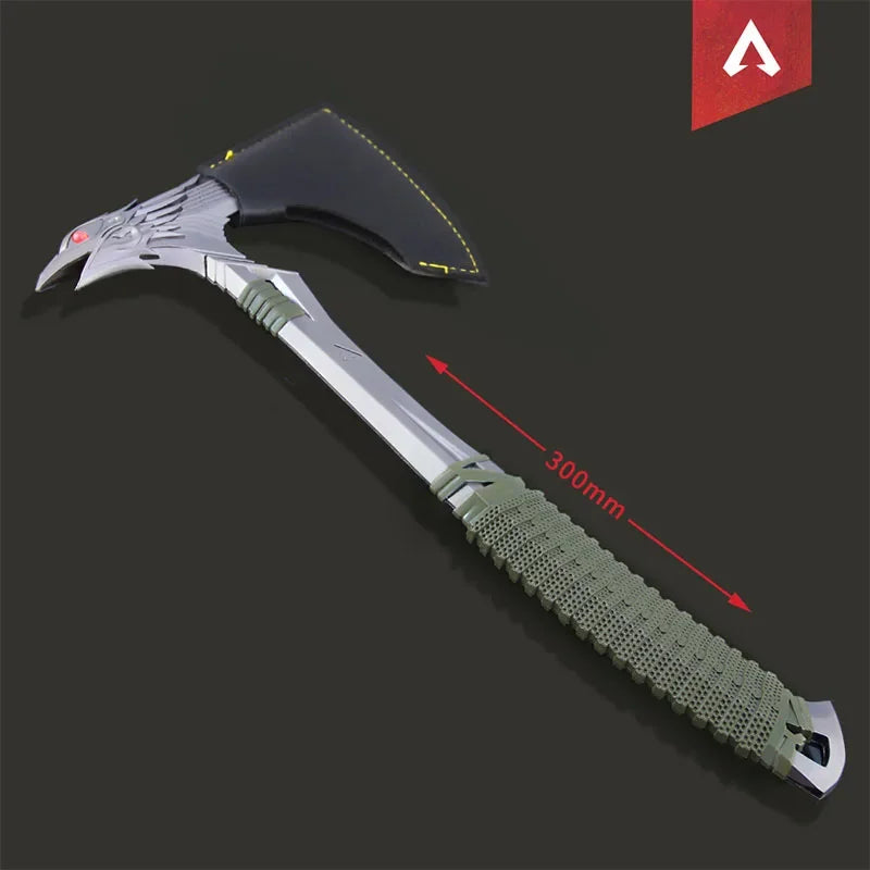 30cm Apex Game Peripheral Weapon Model Heirloom Raven's Bite Axe Toy Sword Cosplay Metal Safe Blunt Unedged Boys Gifts Collects