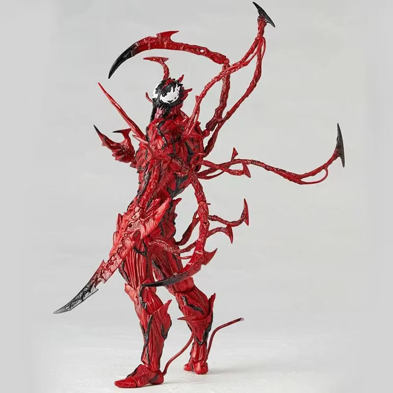 AMAZING YAMAGUCHI Carnage Venom Spider Man Marvel legends Action Figure Joint Movable Change Face Statue Model kids for Toy Gift
