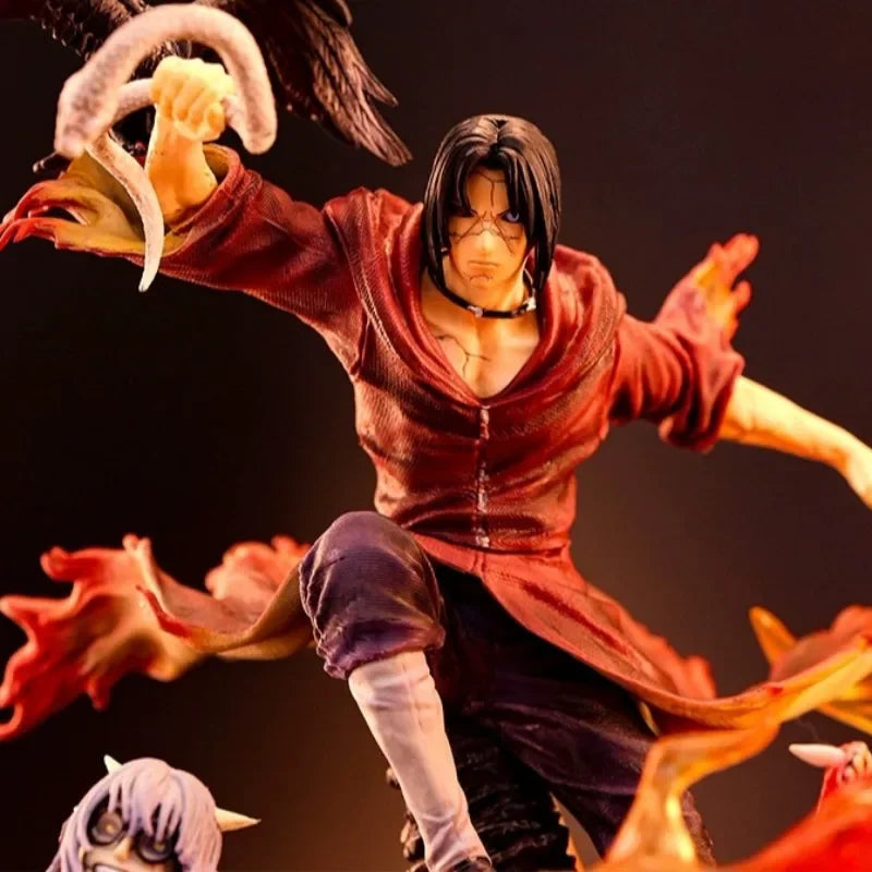 40cm Uchiha Itachi NARUTO Animation Peripherals Emit Light Yakushi Kabuto Model Figure Decoration Festival Craft Toy Collections