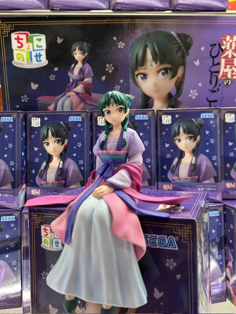 In Stock Genuine Sega The Apothecary Diaries Maomao Jinshi Moon Elf Sitting Down Series Model Noodle Stopper Toy  Collectibles