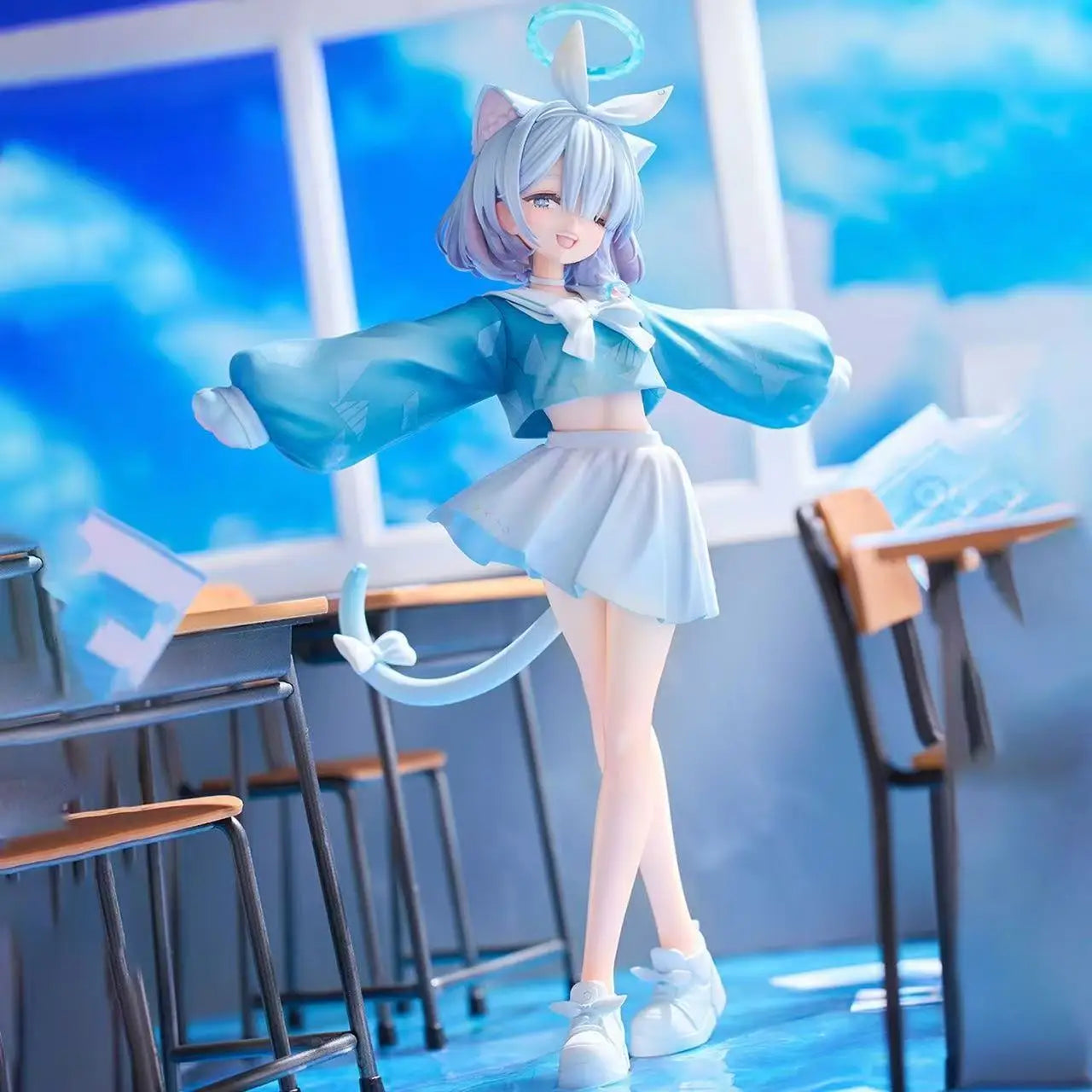 Aroha Blue Archive  Ear Sailor orm PVC Figure Gng Desktop Decoration Model Kit Adult Collectible Anime Toy