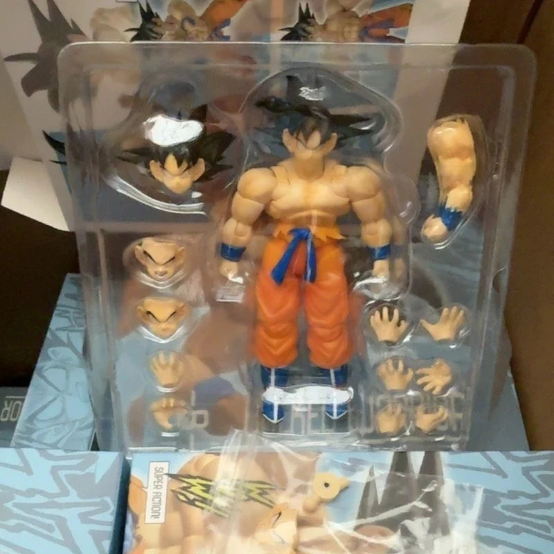 Wow Super Mobile First Duel Son Goku Kaiouken Fist Empty 1/12  Anime Figure Shf Doll Dragon Ball Model Garage Kit Toy Doll Gifts