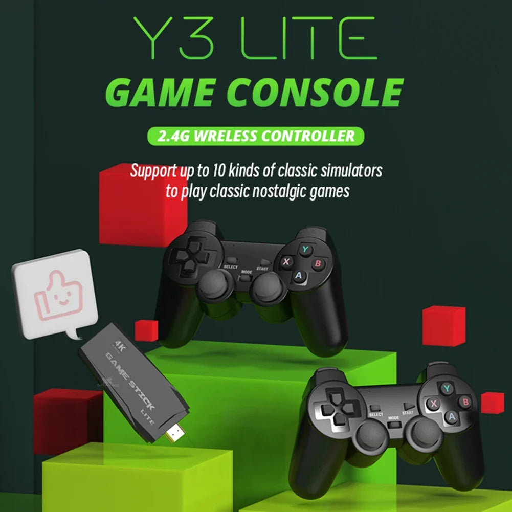 32G Super Console HDMI-Compatible Portable Video Game Stick Plug and Play Equipped with S1/atari/name/sfc/fc/gba/gb/gbc Game