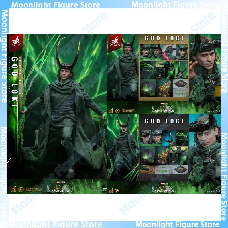 In Stock HotToys God Loki Gel Hair Version Hair Transplant Version 1/6 Soldier Doll Anime Action Figure Toy Model Collection