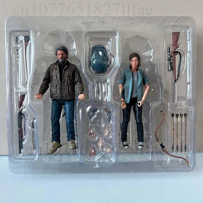 NECA Figure The Last Of Us Part 2 Joel Ellie With Bow Action Figure 18cm 2pcs set Model Toy Joint Movable Doll Christmas Gift