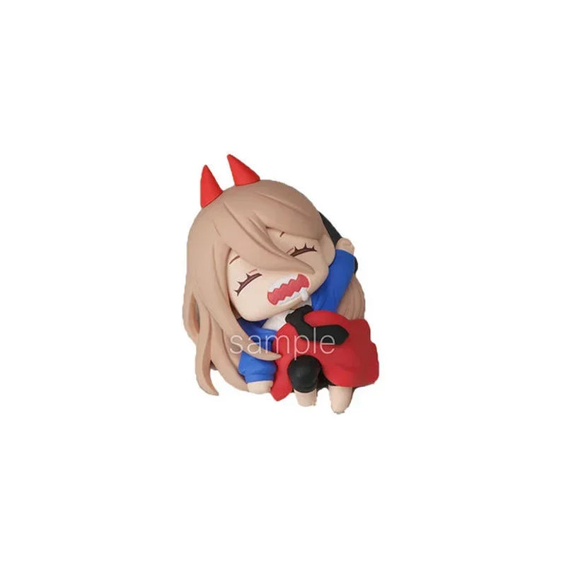 Chainsaw Man Power Figure Anime Denji Aki Statue Makima Sleeping Action Figurine Sculpture Ornament Decoration Table Accessories