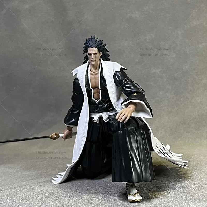 1/12 Scale Male Clothes Shinigami Zaraki Kenpachi Captain of Team Eleven Japanese Anime For SHF 6-inch Action Figure Soldier