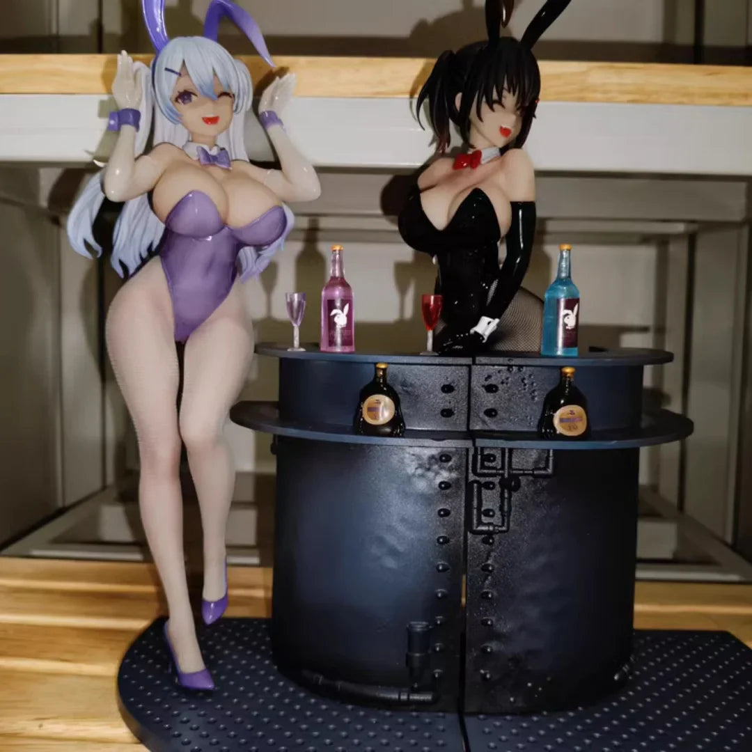 Original BearPanda Bunny Girl Asanagi Rin Xiya Temperature Paint & 3D Crystal Eye & Creative Scene Models Classic Anime Toy