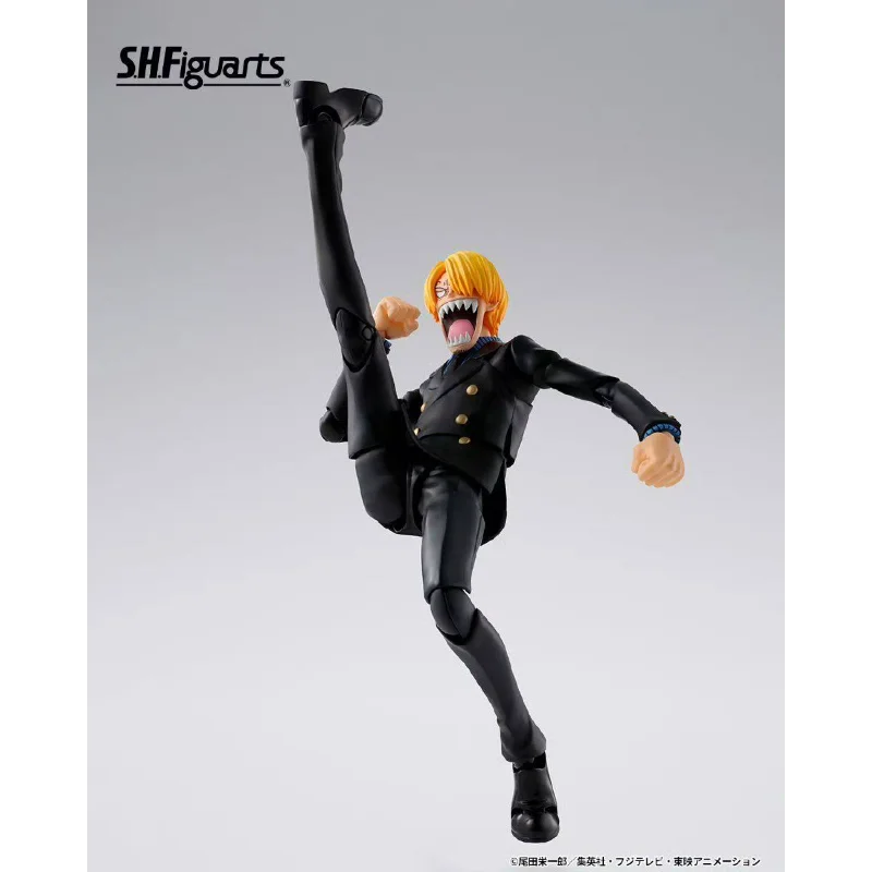 Bandai Genuine SHF S.H.Figuarts One Piece Sanji Adventure of Dawn Figure Anime Action Figure Toy Gift for Kids Boys Desk Decor