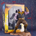 Movie The Avengers Thanos Scene Handmade Model Of The Destruction Scene Marvel Hero Decoration Statue Figures Toy Gift