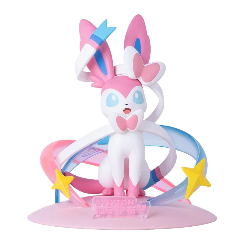 Original Pokemon Figures SYLVEON Figurine FUNISM Hot selling Anime Model Pocket Monster Desktop Car Decorations Toy Kids Gift