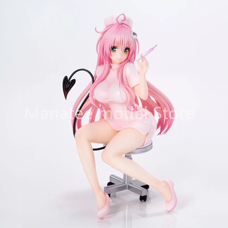 Union Creative Original To Love-Ru Darkness Lala Satalin Deviluke Nurse Costume PVC Action Figure Anime Model Toys Gift