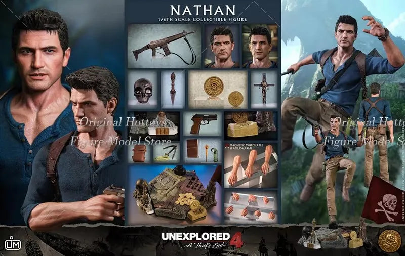 Limtoys Lim012 1/6 Scale Male Soldier Nathan Drake Mysterious Ocean Eexplorer Full Set 12-inches Action Figure Model Gifts